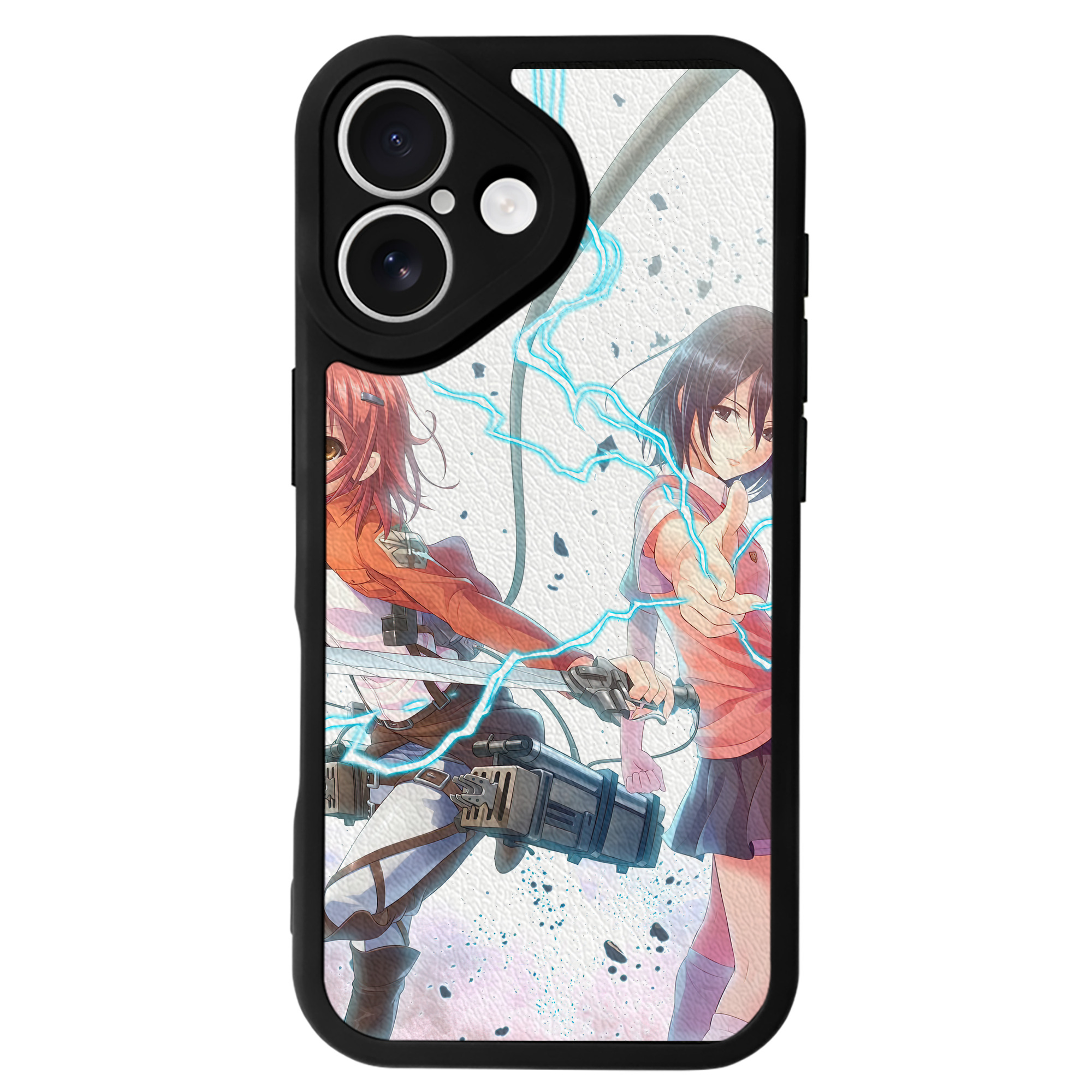 （画像用） 進撃の巨人 Attack on Titan 【iPhone 16シリーズ対応】シリコンスマホケース（レザー調） 材質：シリコン